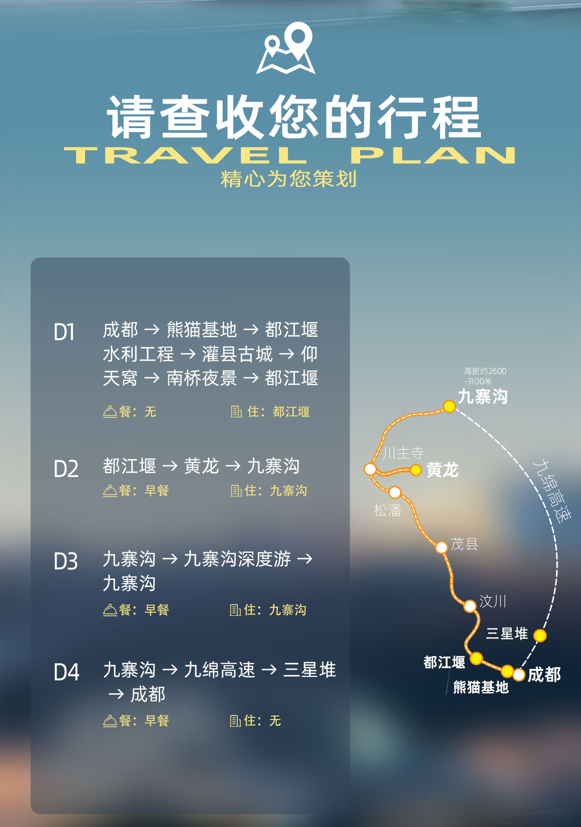 四日游,驰阅千年·御鉴山河 | 九寨沟黄龙都江堰三星堆熊猫基地2至6人精致小团环线-第1张图片-四川省中国青年旅行社官网 四川中青旅 四日游,驰阅千年·御鉴山河 | 九寨沟黄龙都江堰三星堆熊猫基地2至6人精致小团环线-第1张图片-四川省中国青年旅行社官网 四川中青旅