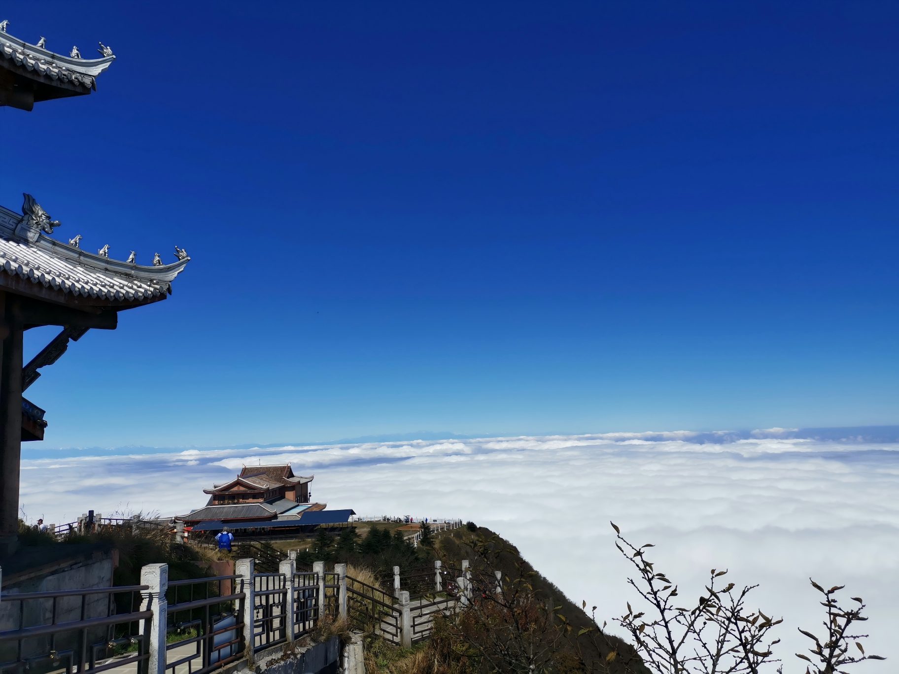 峨眉山秋季红叶：藏在古寺彩林里的秋日诗意-第2张图片-四川省中国青年旅行社官网 四川中青旅